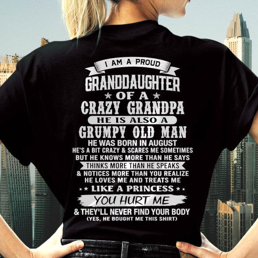 AUGUST - MY CRAZY GRANDPA LOVES ME - FROM GRANDPA - TLEE08 (SKU2606-313-08)