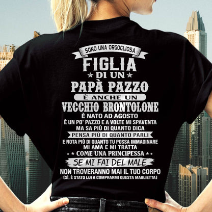 AGOSTO / FIGLIA DI UN PAPÀ PAZZO - REGALO DA PAPÀ  - TLEE08 (SKU2606-155-08)
