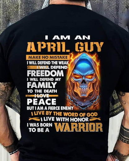 APRIL - A WARRIOR BY BLOOD, A BELIEVER BY HEART - GIFT FOR MAN - TLEE04 (SKU10-51-04)