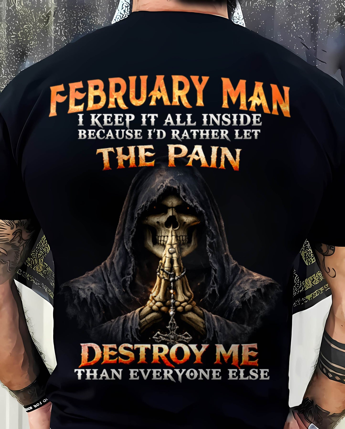 FEBRUARY MAN THE PAIN DESTROYS ME - FOR MAN - TLEE02 (SKU2606-116-02)