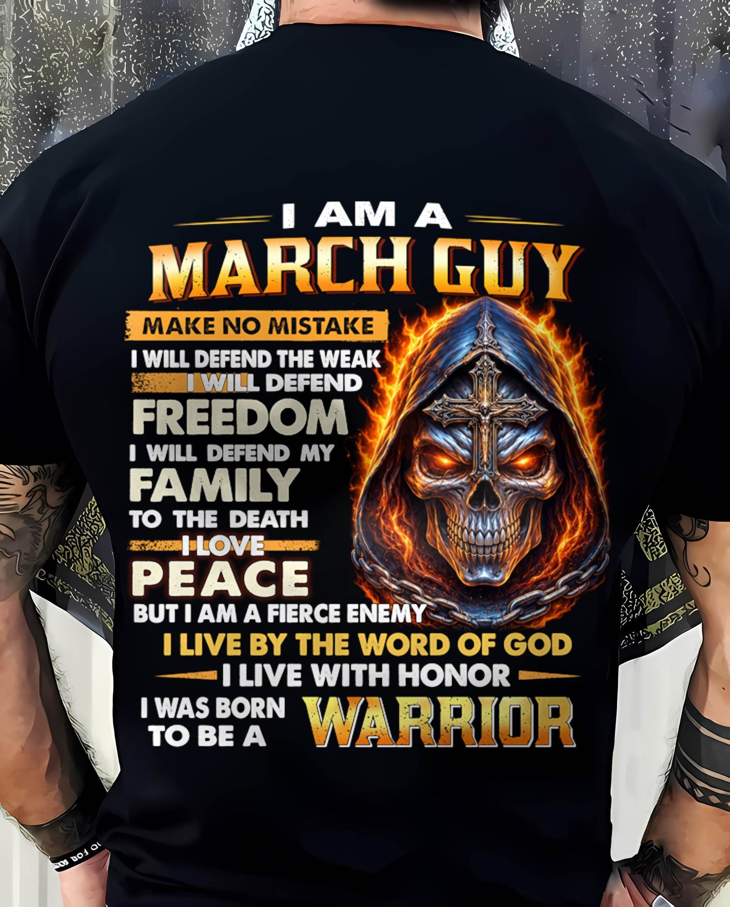 MARCH – DEFENDER OF FAMILY AND FREEDOM - FOR MAN - TLEE03 (SKU2605-46-03)
