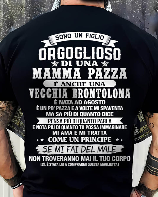 AGOSTO / FIGLIO DI UNA MAMMA PAZZA - REGALO DA MAMMA  - TLEE08 (SKU2606-204-08)