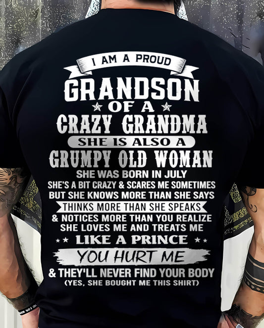 JULY - GRANDSON OF A CRAZY GRANDMA - FROM GRANDMA - TLEE07 (SKU2606-274-07)