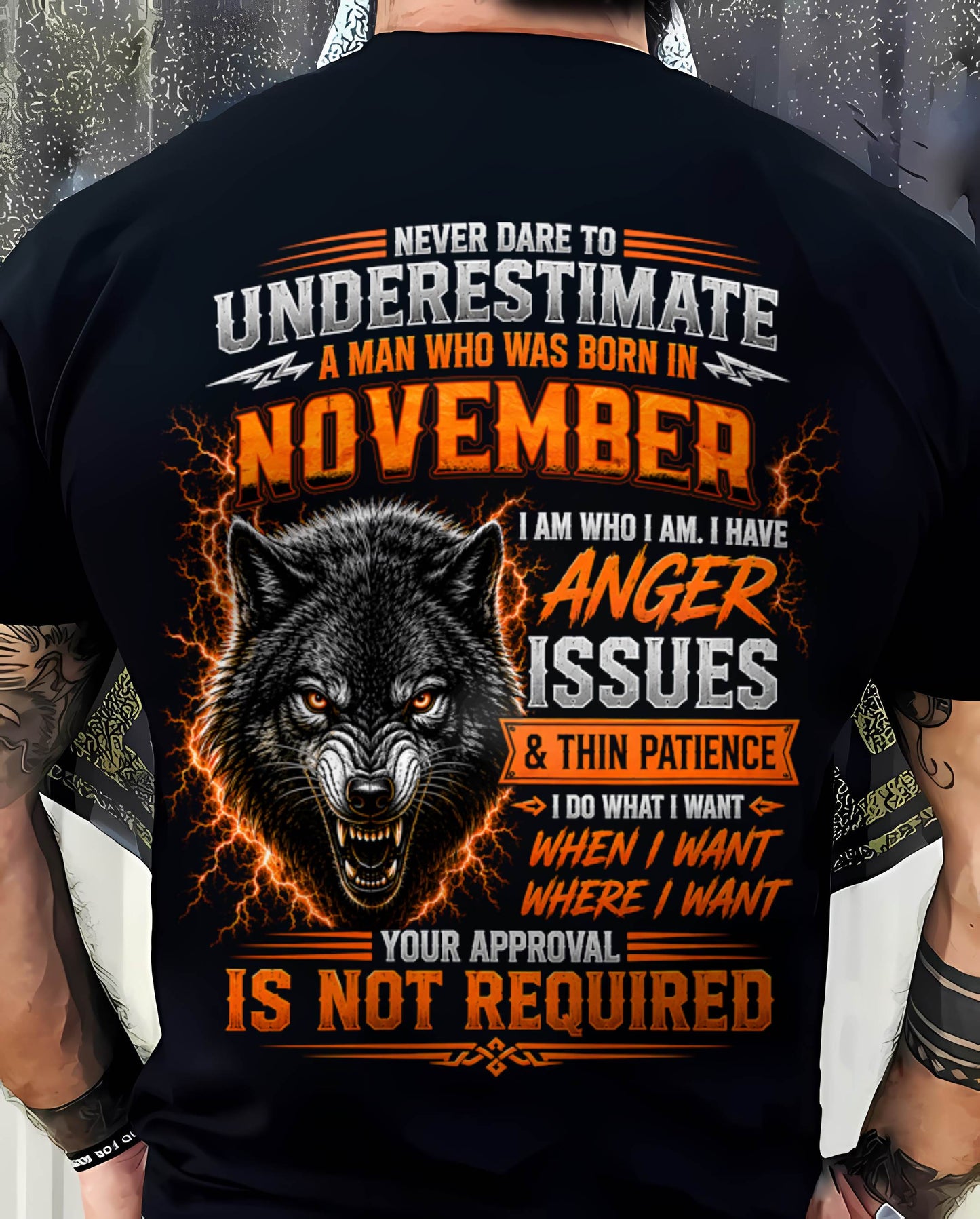 NOVEMBER MAN I DO WHAT I WANT SHIRT - FOR MAN - TLEE11 (SKU2608-244-11)