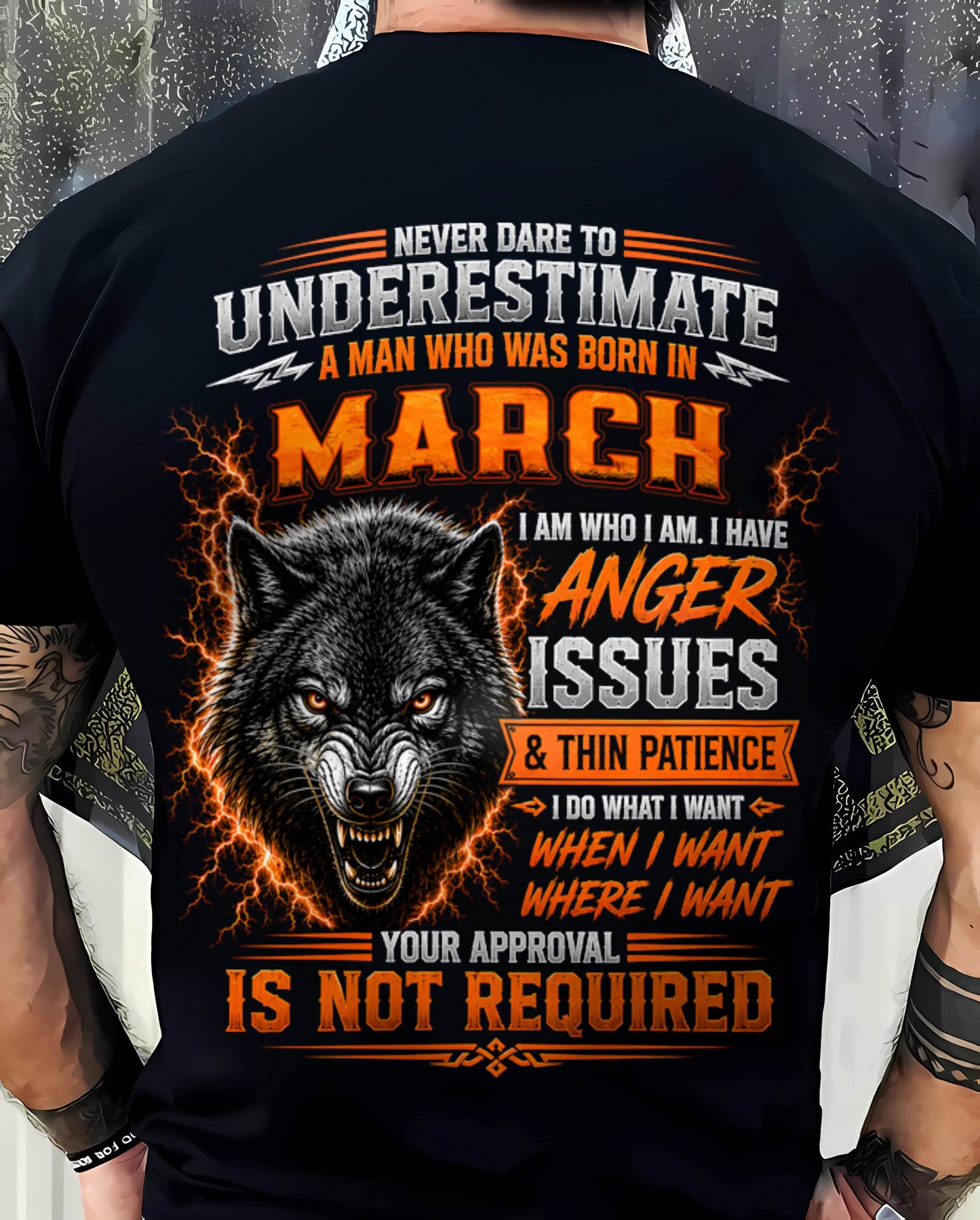 MARCH MAN I DO WHAT I WANT SHIRT - FOR MAN - TLEE03 (SKU2608-244-03)