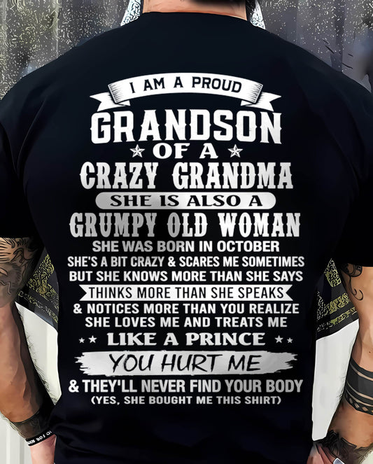 OCTOBER - GRANDSON OF A CRAZY GRANDMA - FROM GRANDMA - TLEE10 (SKU2606-274-10)