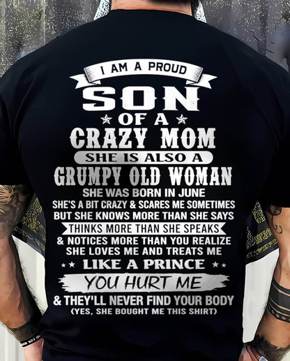 JUNE - PROUD SON OF A CRAZY MOM - FROM MOM - TLEE06 (SKU2606-127-06)