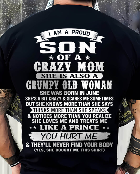 JUNE - PROUD SON OF A CRAZY MOM - FROM MOM - TLEE06 (SKU2606-127-06)