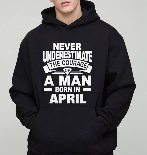 APRIL BORN MAN : COURAGE STRENGTH & PRIDE - FOR MAN - TLEE04 (SKU2606-126-04)