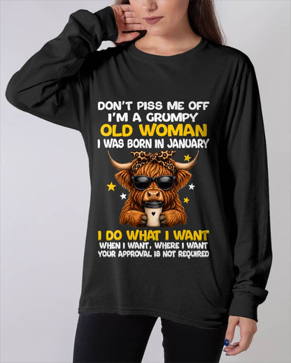 JANUARY BORN WOMAN FUNNY SHIRT - FOR WOMEN - TLEE01 (SKU2607-217-01)