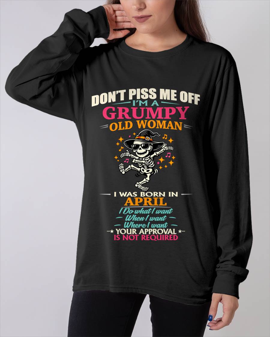 APRIL - SASSY INDEPENDENT WOMAN FUNNY QUOTE - FOR WOMEN - TLEE04 (SKU2603-70-04)