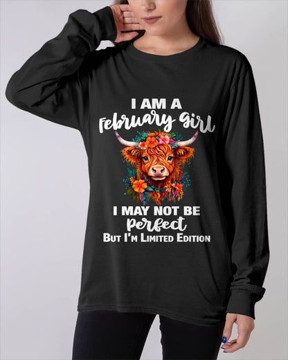 FEBRUARY GIRL ONE OF A KIND TEE - FOR WOMEN - TLEE02 (SKU2607-296-02)