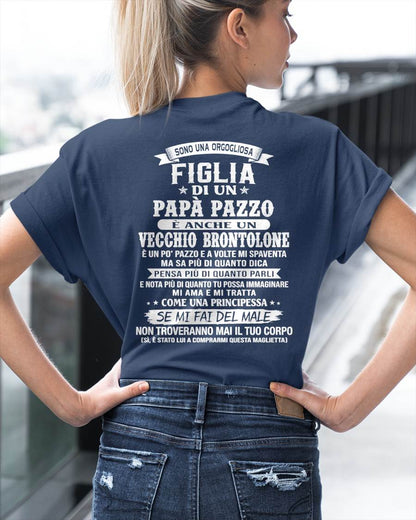 FIGLIA DI UN PAPÀ PAZZO - REGALO DA PAPÀ  - TLEE00 (SKU2606-155-00)