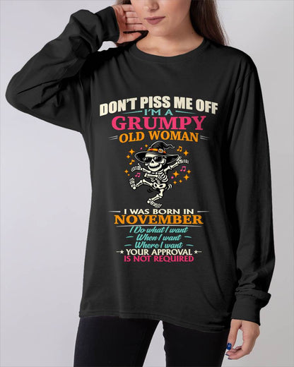 NOVEMBER - SASSY INDEPENDENT WOMAN FUNNY QUOTE - FOR WOMEN - TLEE11 (SKU2603-70-11)