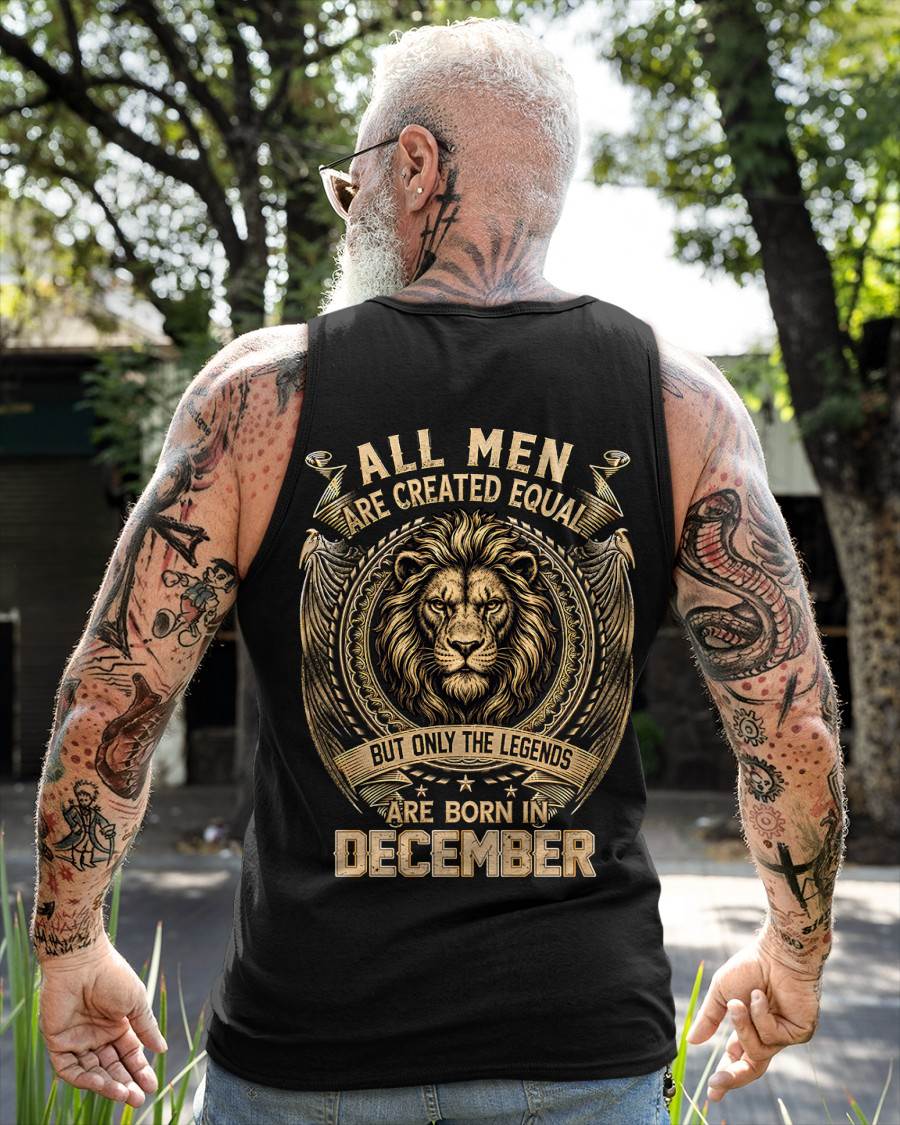 DECEMBER BORN LEGEND SHIRT – LION KING - FOR MAN - TLEE12 (SKU2606-177-12)