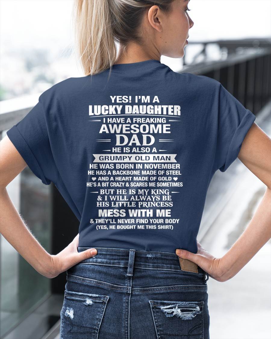 NOVEMBER - BEHIND EVERY STRONG GIRL IS AN AWESOME DAD - FROM DAD - TLEE11 (SKU2605-405-11)