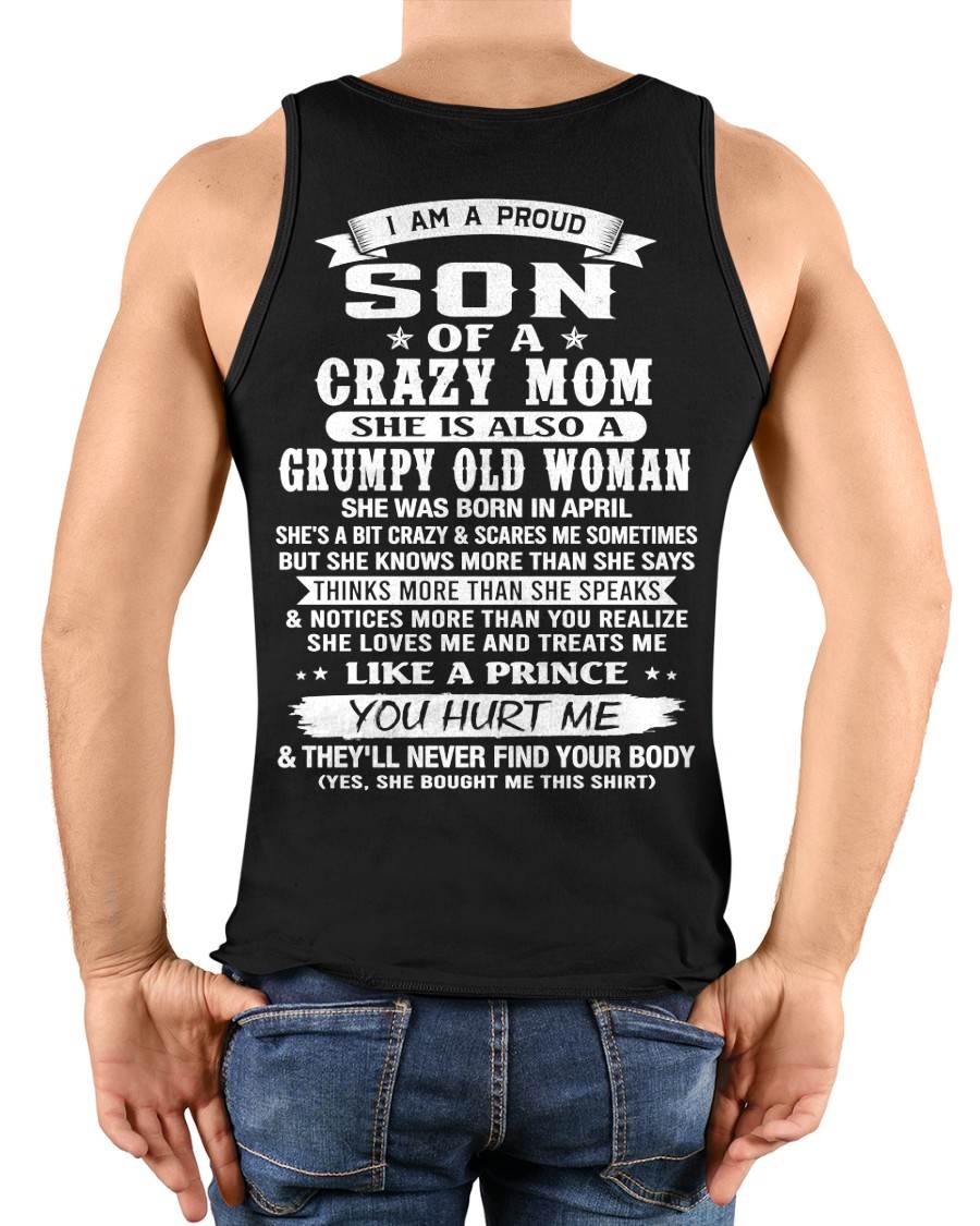 APRIL - PROUD SON OF A CRAZY MOM - FROM MOM - TLEE04 (SKU2606-127-04)