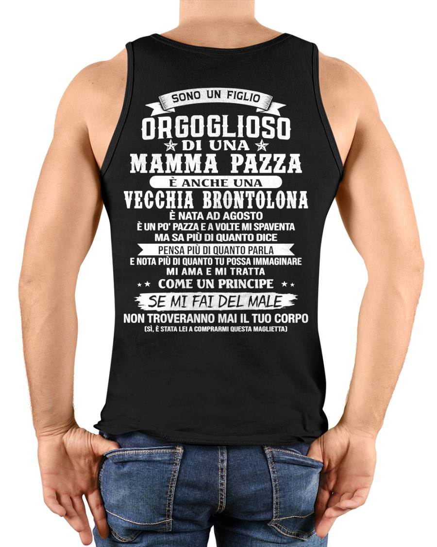 AGOSTO / FIGLIO DI UNA MAMMA PAZZA - REGALO DA MAMMA  - TLEE08 (SKU2606-204-08)