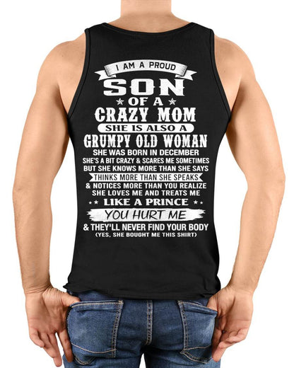 DECEMBER - PROUD SON OF A CRAZY MOM - FROM MOM - TLEE12 (SKU2606-127-12)