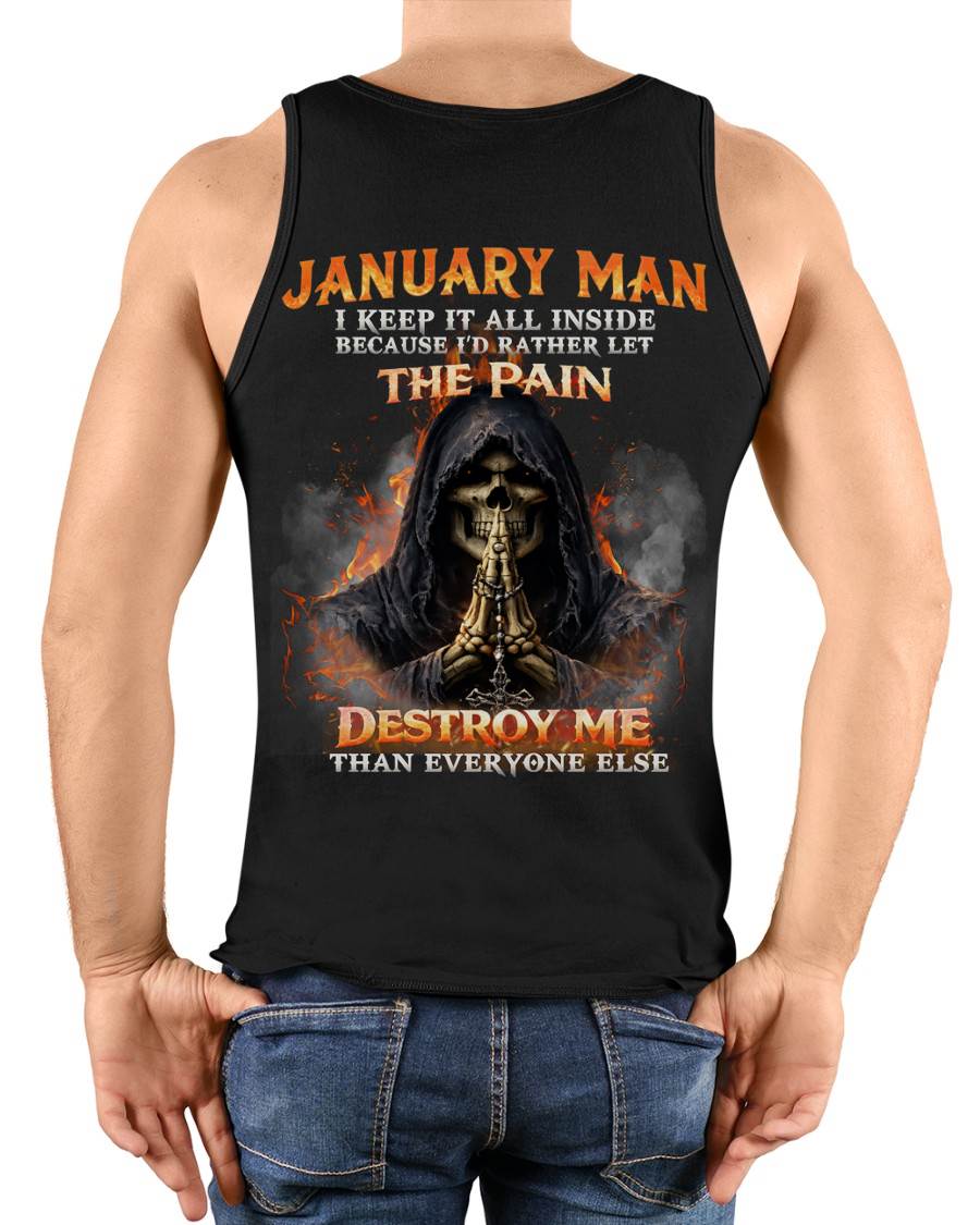 JANUARY MAN SKULL SHIRT – I KEEP IT ALL INSIDE DARK GOTHIC T-SHIRT - FOR MAN - TLEE01 (SKU2604-136-01)