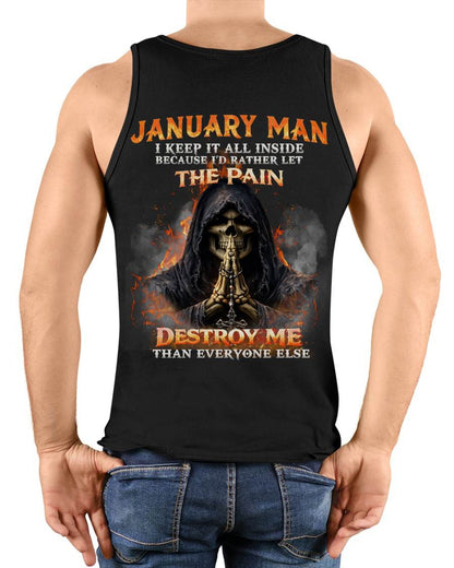 JANUARY MAN SKULL SHIRT – I KEEP IT ALL INSIDE DARK GOTHIC T-SHIRT - FOR MAN - TLEE01 (SKU2604-136-01)