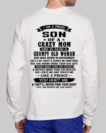 NOVEMBER - MY MOM IS CRAZY BUT SHE LOVES ME - FROM MOM - TLEE11 (SKU2606-354-11)