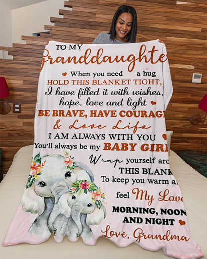 Special Gift For Your Granddaughter Blanket - From Grandma