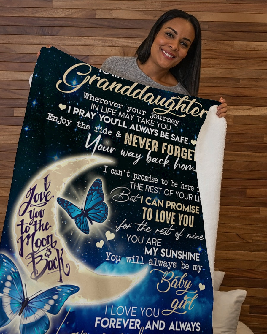 Special Gift For Your Granddaughter Blanket - From Grandma (SKU2603-266)