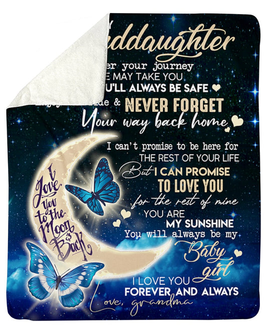 Special Gift For Your Granddaughter Blanket - From Grandma (SKU2603-266)