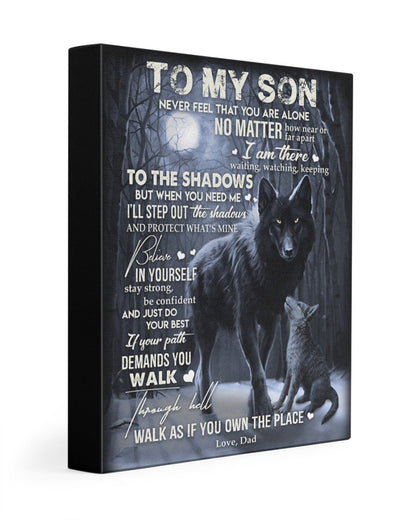 To My Son From Dad Canvas