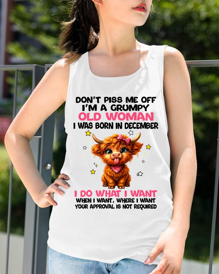 DECEMBER GRUMPY LADY SHIRT - FOR WOMEN - TLEE12 (SKU2607-215-12)