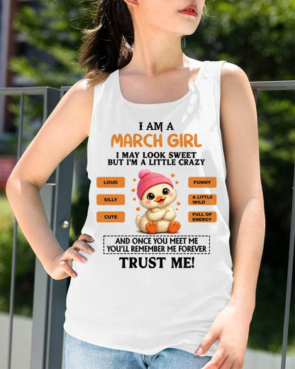 MARCH GIRL - SWEET, LOUD, AND A LITTLE WILD, FULL OF LIFE AND ENERGY - FOR WOMEN - TLEE03 (SKU2603-200-03)