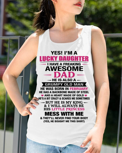 FEBRUARY - A LUCKY DAUGHTER – DADDY’S LITTLE PRINCESS - FROM DAD - TLEE02 (SKU2604-16-02)