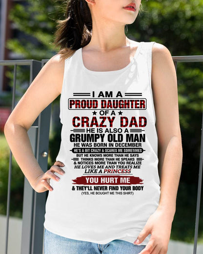 DECEMBER - BEST DAD BEST DAUGHTER SHIRT - FROM DAD - TLEE12 (SKU2608-27-12)