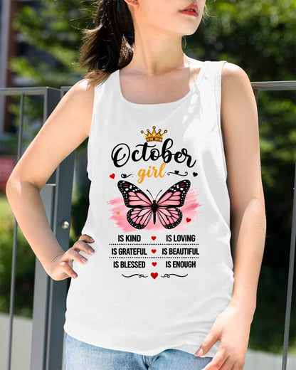 OCTOBER GIRL BUTTERFLY SHIRT - FOR WOMEN - TLEE10 (SKU2608-593-10)