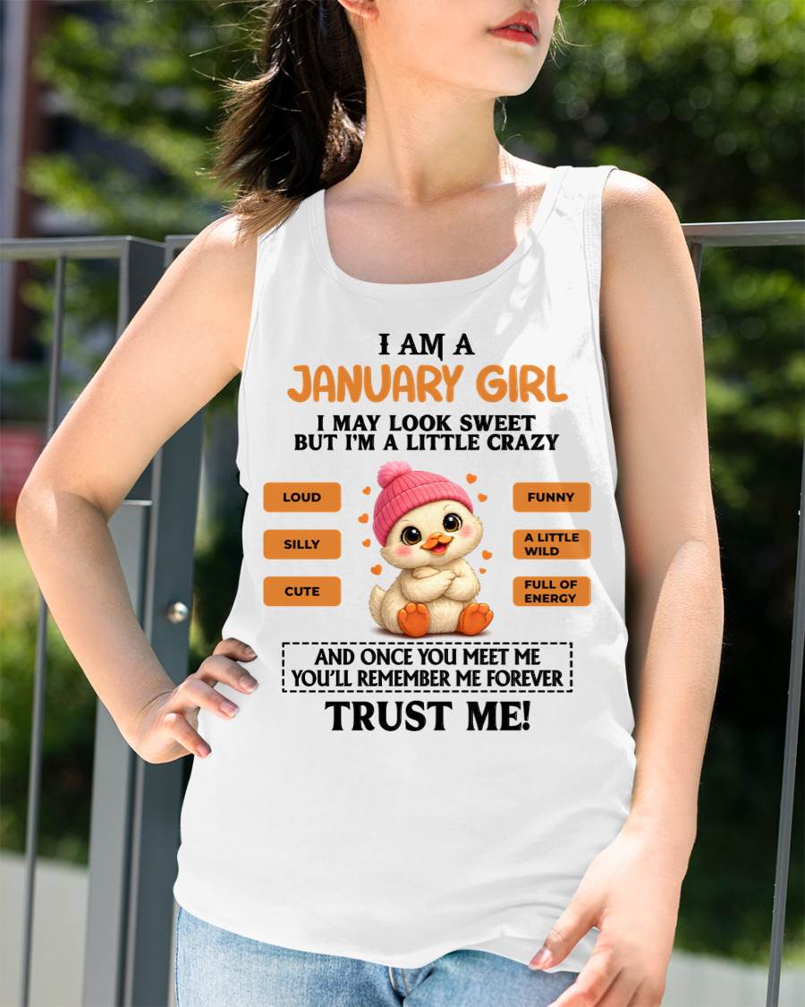 JANUARY GIRL - SWEET, LOUD, AND A LITTLE WILD, FULL OF LIFE AND ENERGY - FOR WOMEN - TLEE01 (SKU2603-200-01)