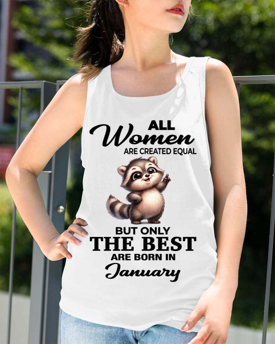 JANUARY BORN WOMEN ARE THE BEST - FOR WOMEN - TLEE01 (SKU2604-78-01)