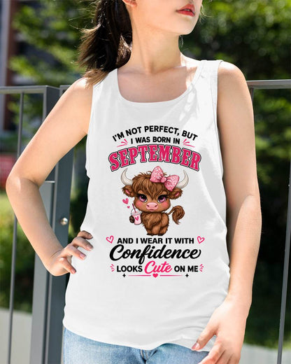 SEPTEMBER BORN CONFIDENCE TEE - FOR WOMEN - TLEE09 (SKU2608-118-09)
