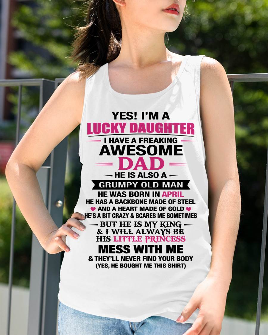 APRIL - A LUCKY DAUGHTER – DADDY’S LITTLE PRINCESS - FROM DAD - TLEE04 (SKU2604-16-04)