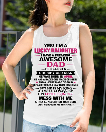 APRIL - A LUCKY DAUGHTER – DADDY’S LITTLE PRINCESS - FROM DAD - TLEE04 (SKU2604-16-04)
