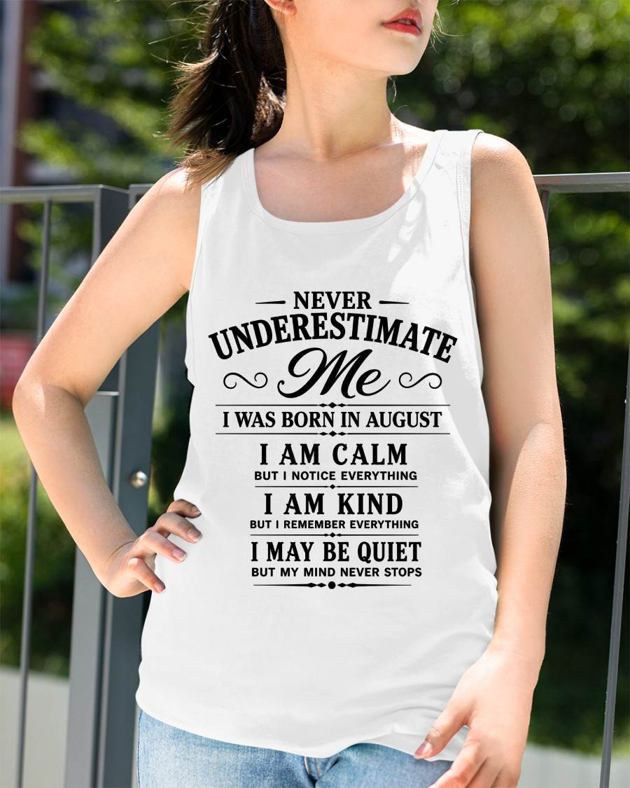 AUGUST GIRL : CALM, KIND, UNFORGETTABLE - FOR WOMEN - TLEE08 (SKU2606-139-08)