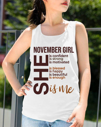 NOVEMBER BORN GIRL – CONFIDENT & STRONG - FOR WOMEN - TLEE11 (SKU2605-04-11)
