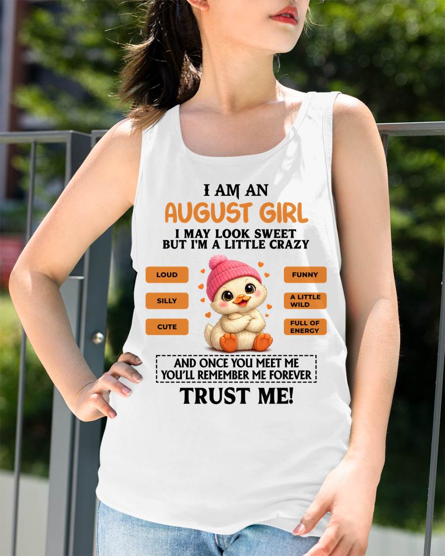 AUGUST GIRL - SWEET, LOUD, AND A LITTLE WILD, FULL OF LIFE AND ENERGY - FOR WOMEN - TLEE08 (SKU2603-200-08)