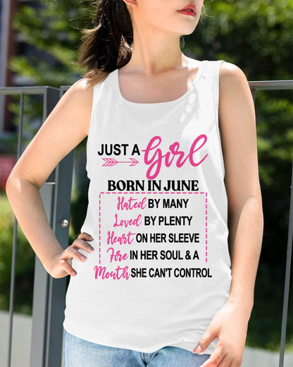 BORN IN JUNE – A GIRL WITH ATTITUDE, HEART, AND A MOUTH SHE CAN’T CONTROL - FOR WOMEN - TLEE06 (SKU2603-363-06)