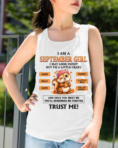SEPTEMBER GIRL - SWEET BUT A LITTLE CRAZY AND FULL OF ENERGY - FOR WOMEN - TLEE09 (SKU2603-126-09)
