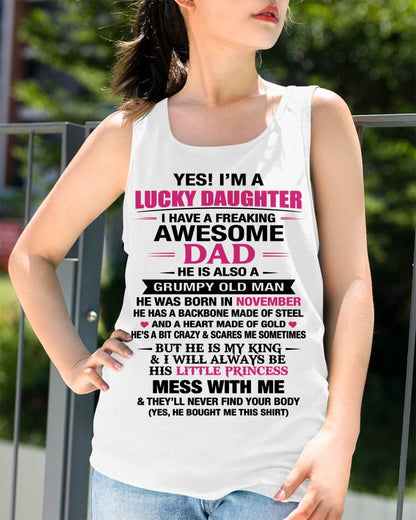 NOVEMBER - A LUCKY DAUGHTER – DADDY’S LITTLE PRINCESS - FROM DAD - TLEE11 (SKU2604-16-11)