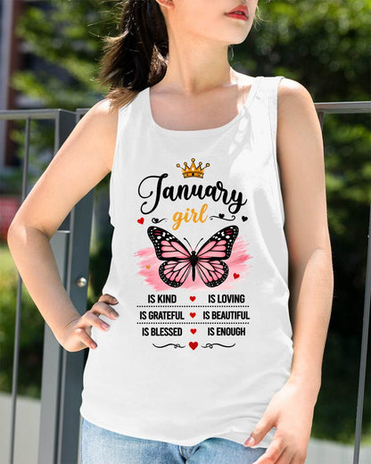 JANUARY GIRL BUTTERFLY SHIRT - FOR WOMEN - TLEE01 (SKU2608-593-01)