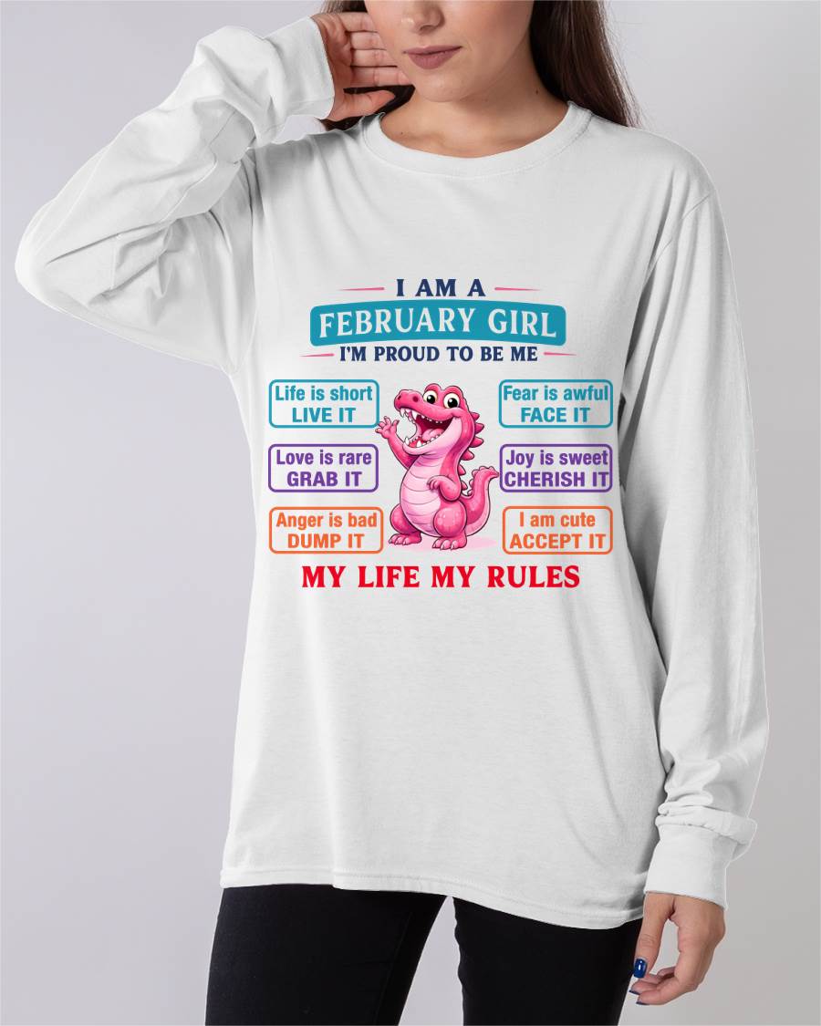 FEBRUARY GIRL – MY LIFE MY RULES - FOR WOMEN - TLEE02 (SKU2604-245-02)