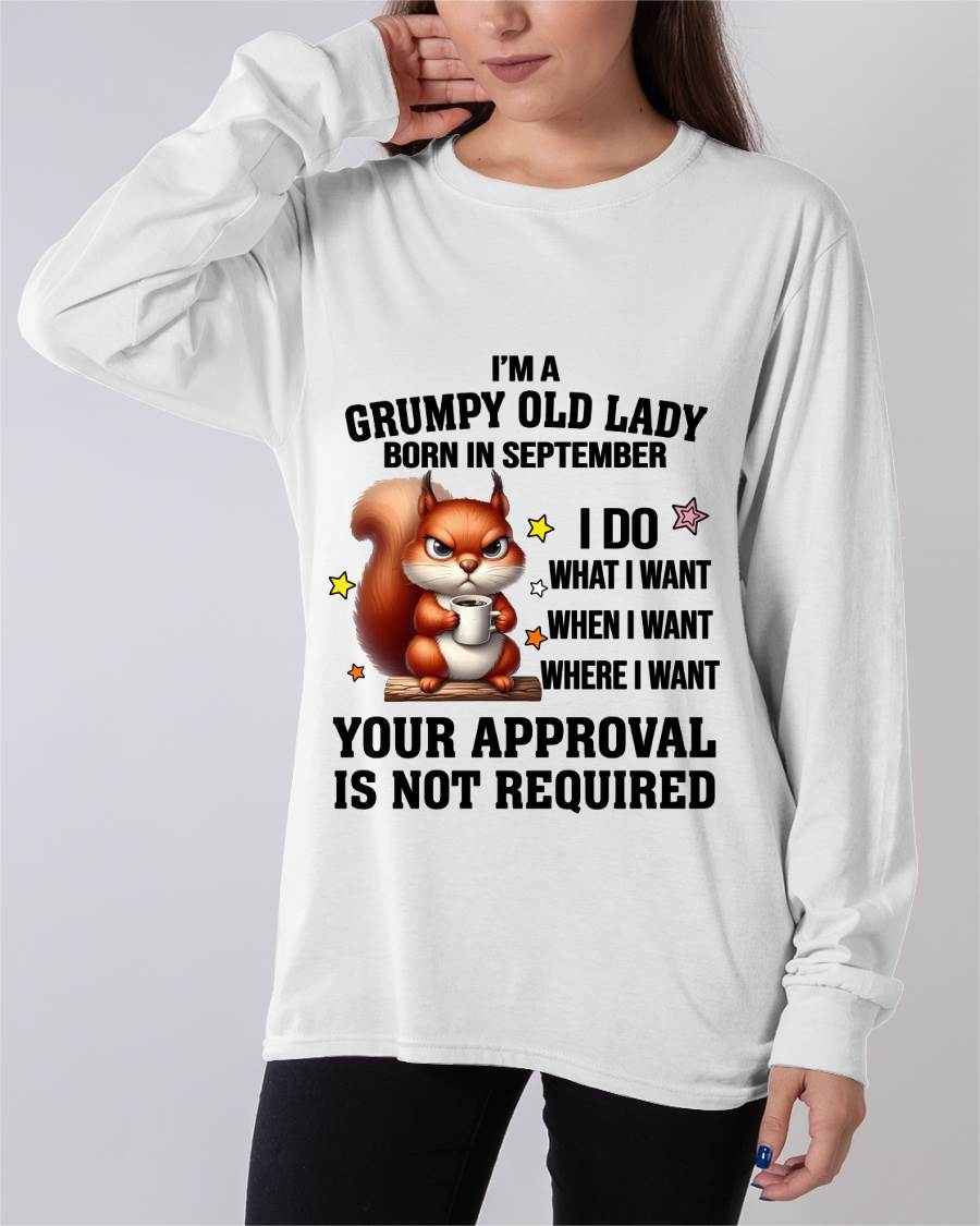 SEPTEMBER BORN WOMEN DON’T NEED APPROVAL TEE - FOR WOMEN - TLEE09 (SKU2605-211-09)
