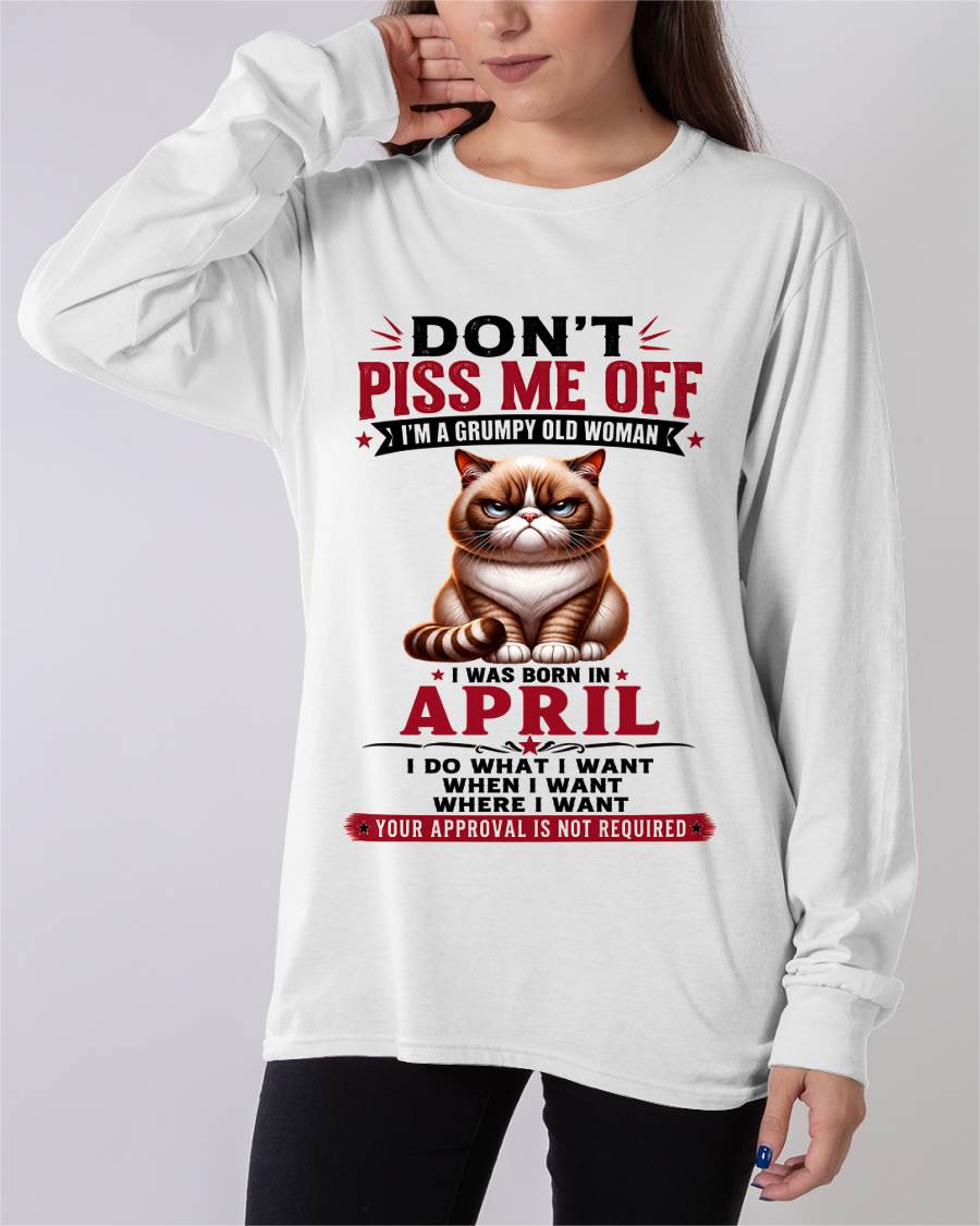 APRIL – ZERO PATIENCE FUNNY CAT - FOR WOMEN - TLEE04 (SKU2608-291-04)